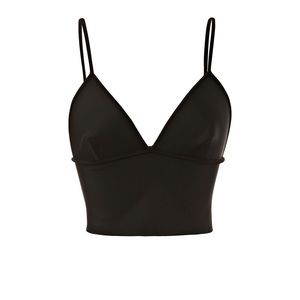 Clover Canyon Black Bra Crop Top